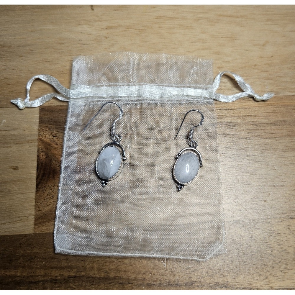 Moonstone And Stering‎ Silver Earrings Gift